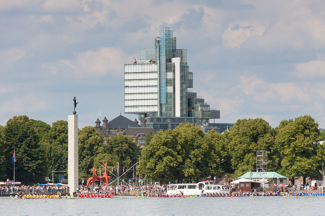  Dragon boat, dragon boat race, Maschsee, Hanover, Lower Saxony, Germany 