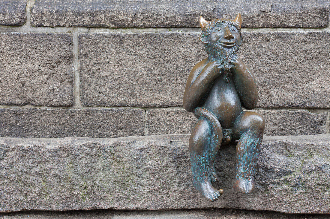 Der Teufel an der Marienkirche, Hansestadt Lübeck, Schleswig-Holstein, Deutschland