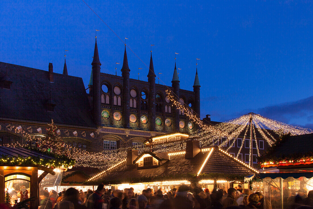  Christmas market, Hanseatic City of Luebeck, Schleswig-Holstein, Germany 