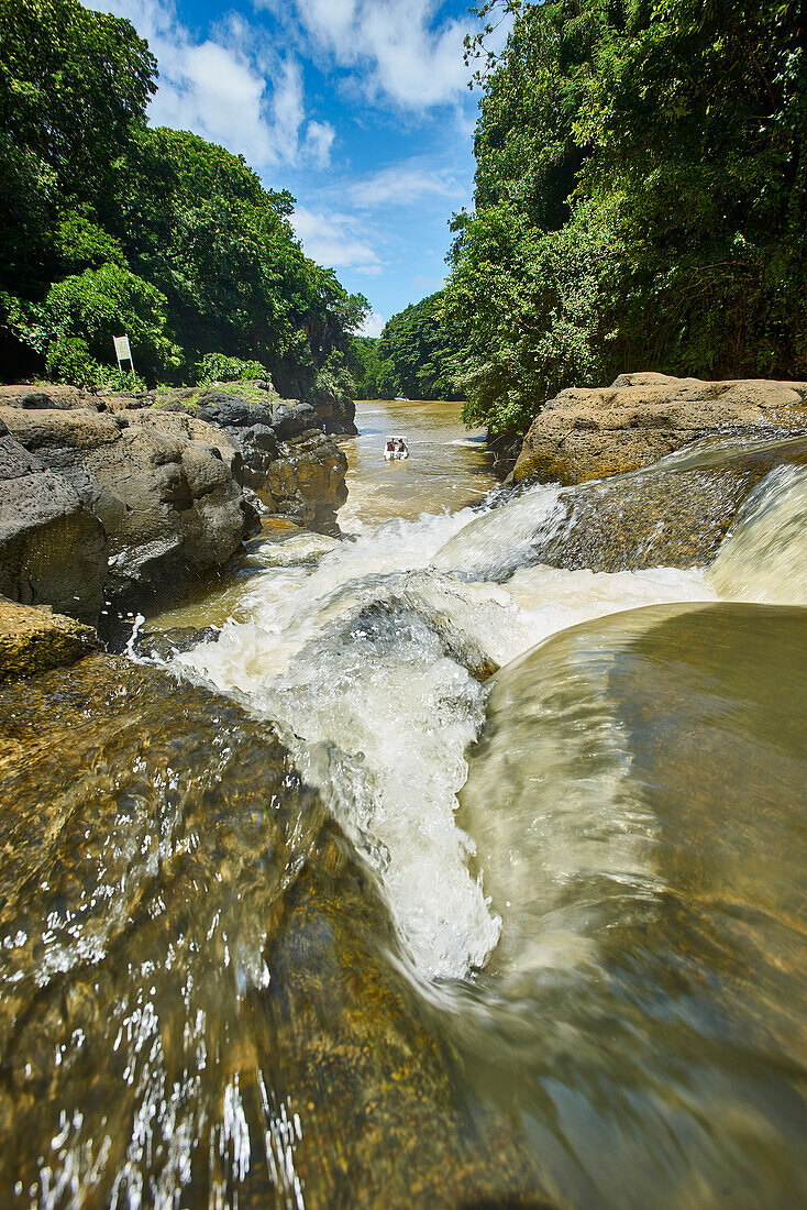  Africa, Mauritius Island, Indian Ocean, GRSE Waterfall 