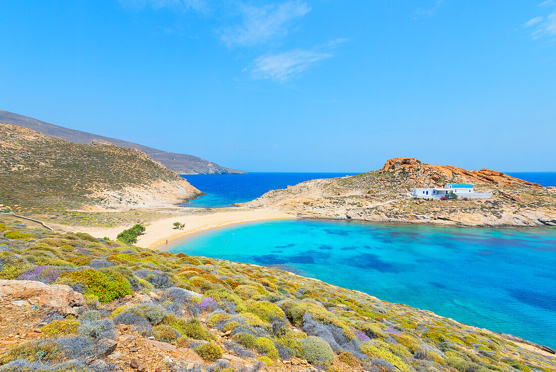  Strand von Agios Sostis, Insel Serifos, Kykladen, Griechenland 