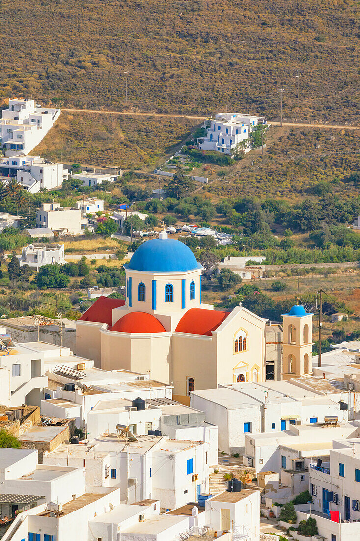 View of Chora village, Chora, Serifos Island, Cyclades Islands, Greece\n