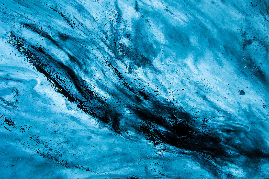  Interior view of an ice cave under Vatnajoekull, Iceland 