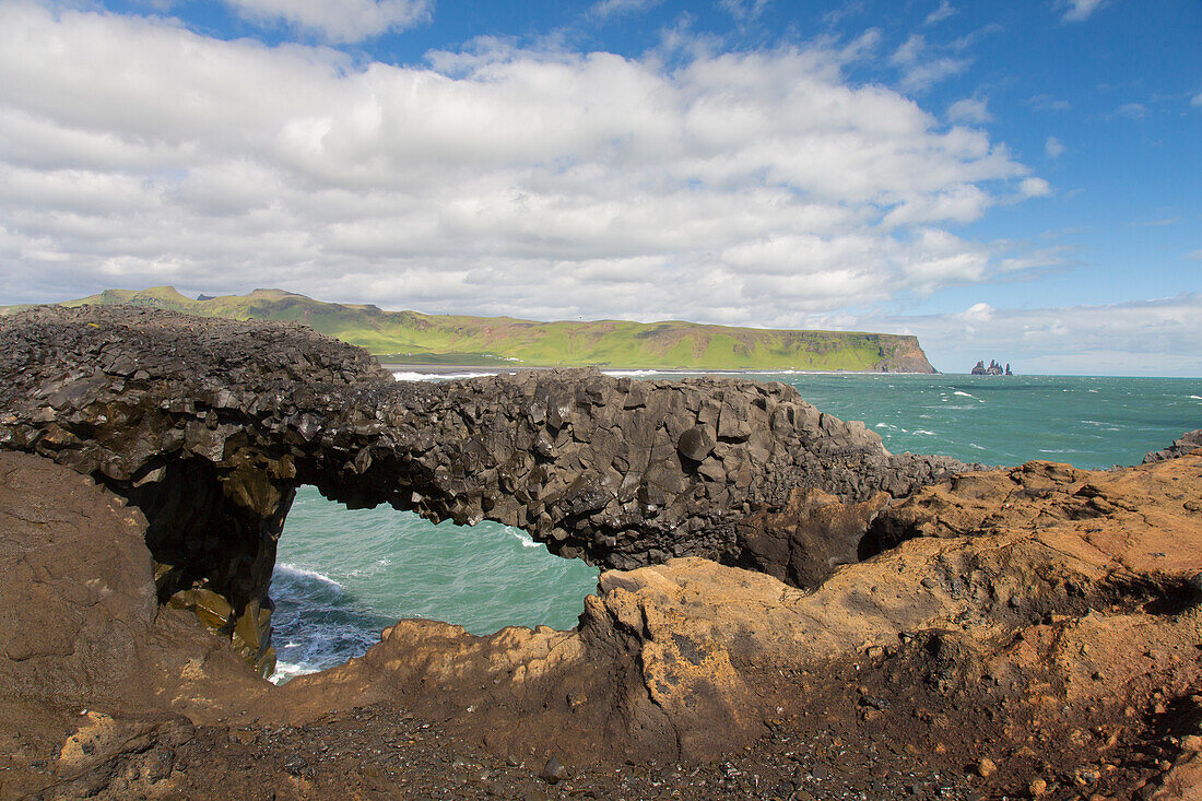  Baslat archway at Cape Dyrholaey, Iceland 