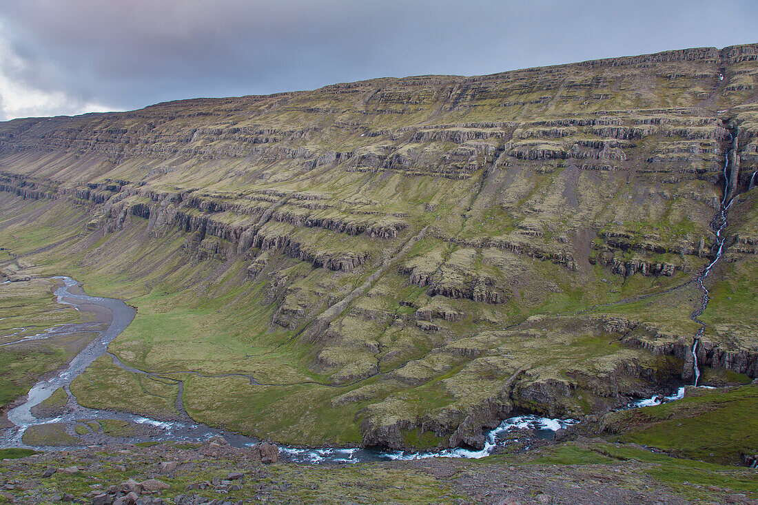  Berufjardara River in the Fossarfell Mountains, Austurland, Iceland 