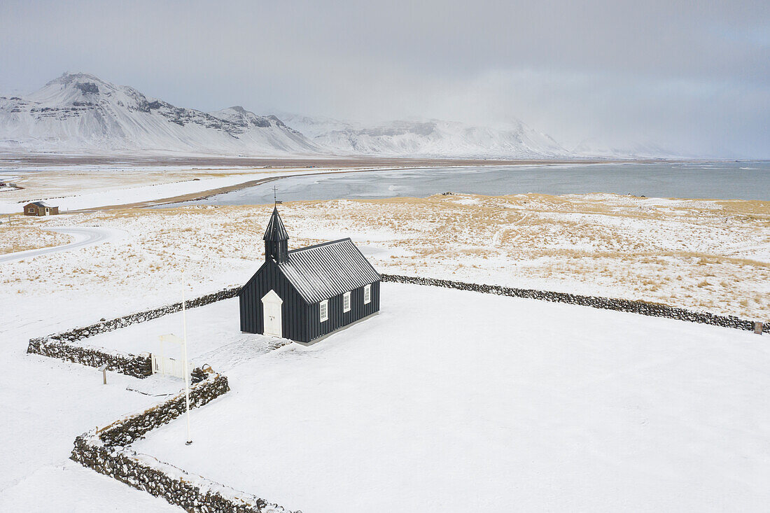  Old church in Budir, Snaefellsnes, Iceland 