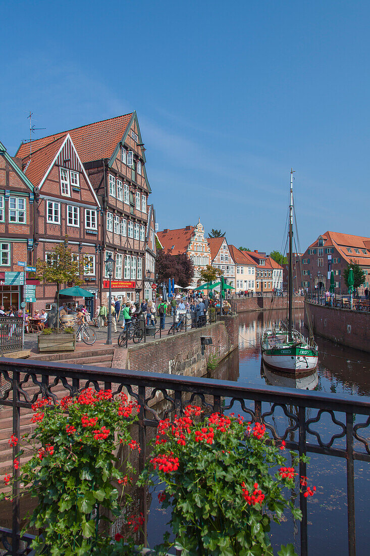 Fischmarkt, Hansestadt Stade, Altes Land, Niedersachsen, Deutschland