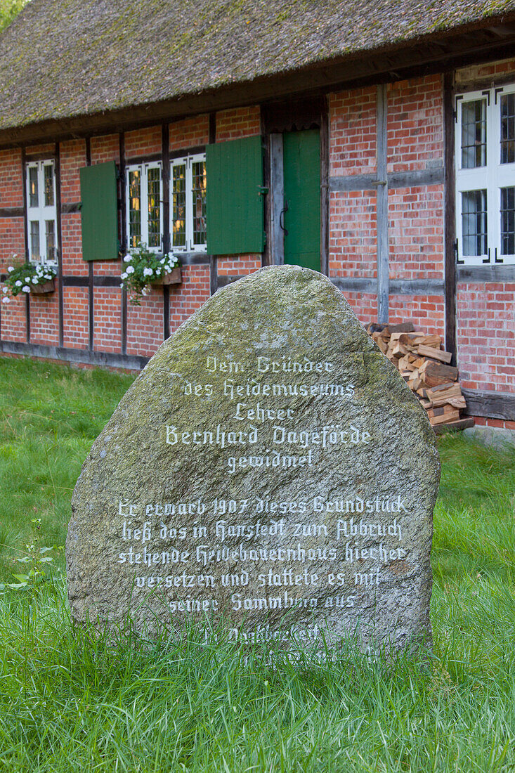  Dat ole Huus, Heath Museum, Wilsede, Lueneburg Heath, Lower Saxony, Germany 