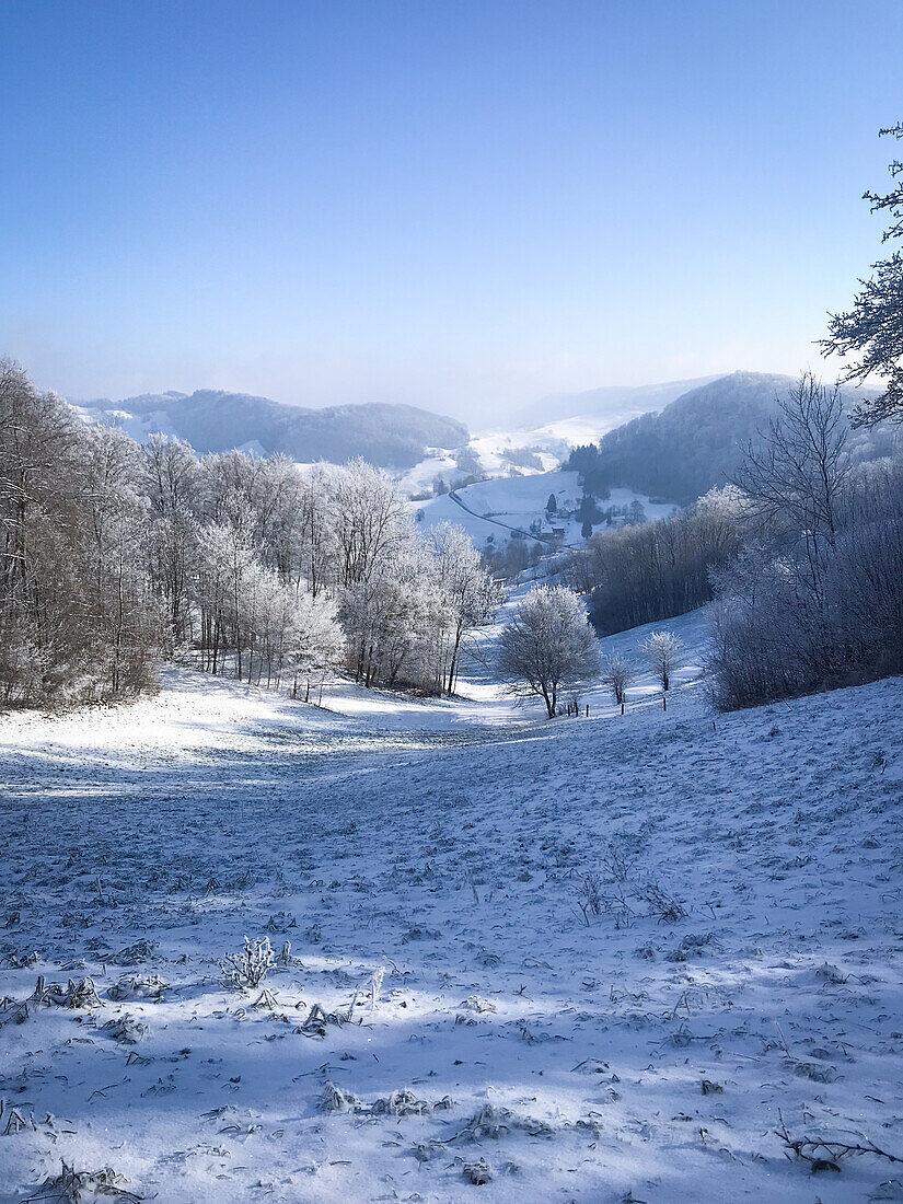  Winter landscape in the Jura (Aargau) 