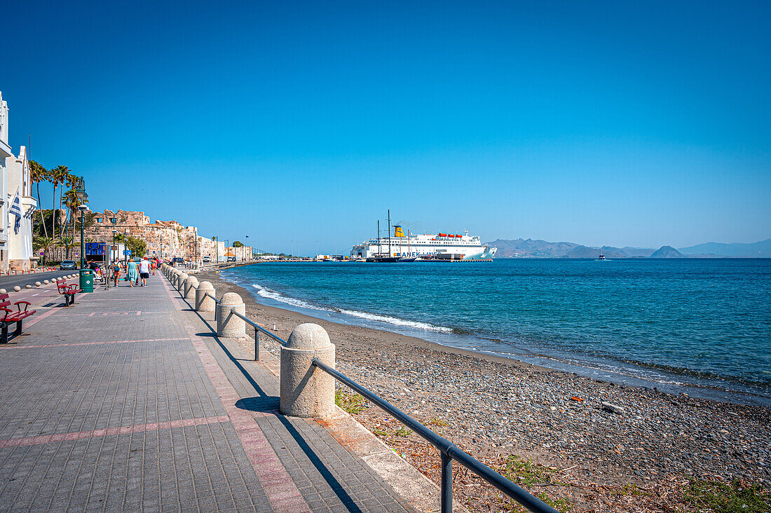  View of the port of Kos Town on the island of Kos, Kos Town, Kos, Greece 