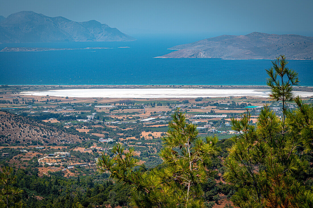  View over the island of Kos in Greece from Zia National Park, Zia, Kos, Greece 