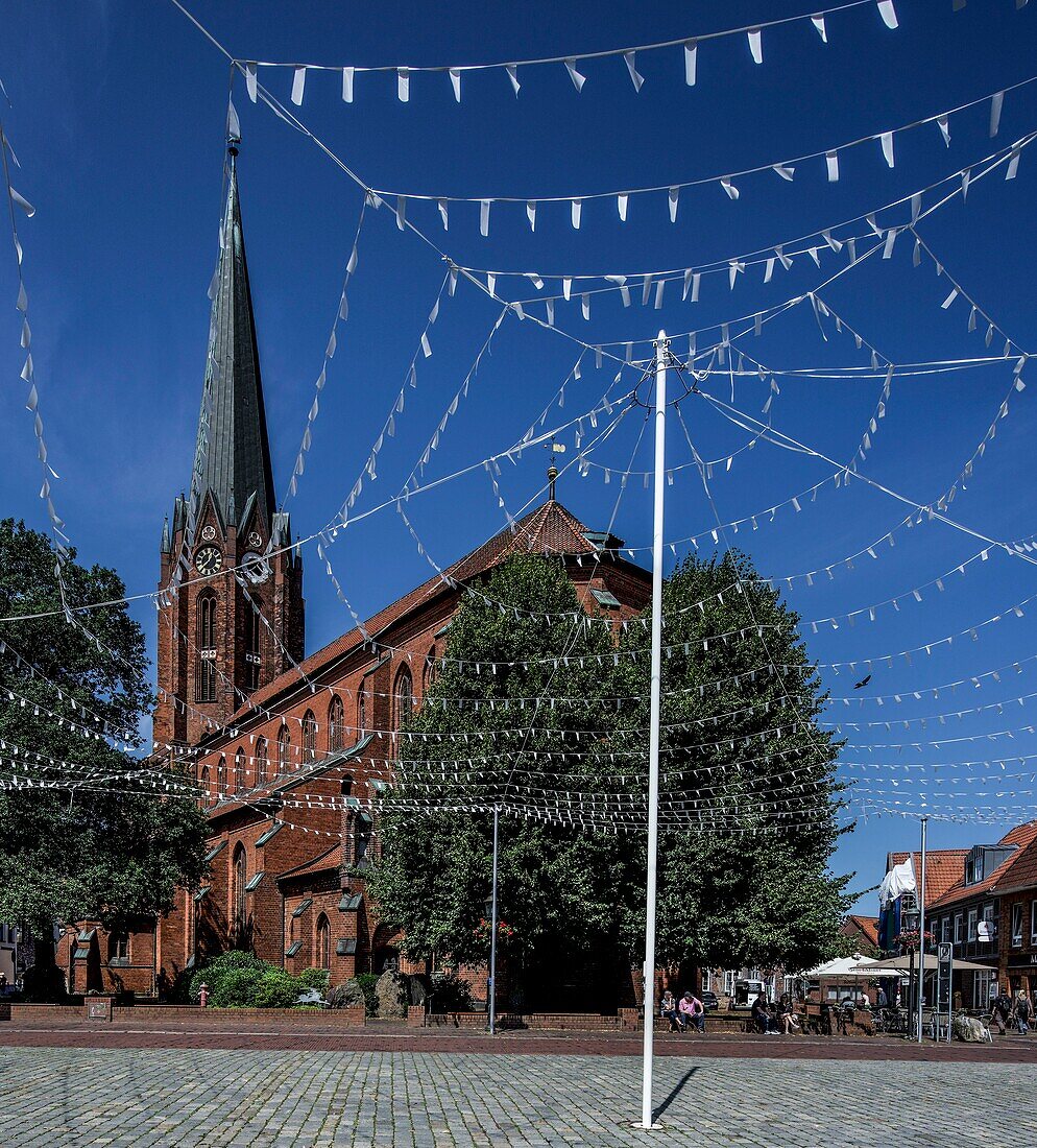  Church of St. Petri in the old town of Buxtehude, Lower Saxony, Germany 