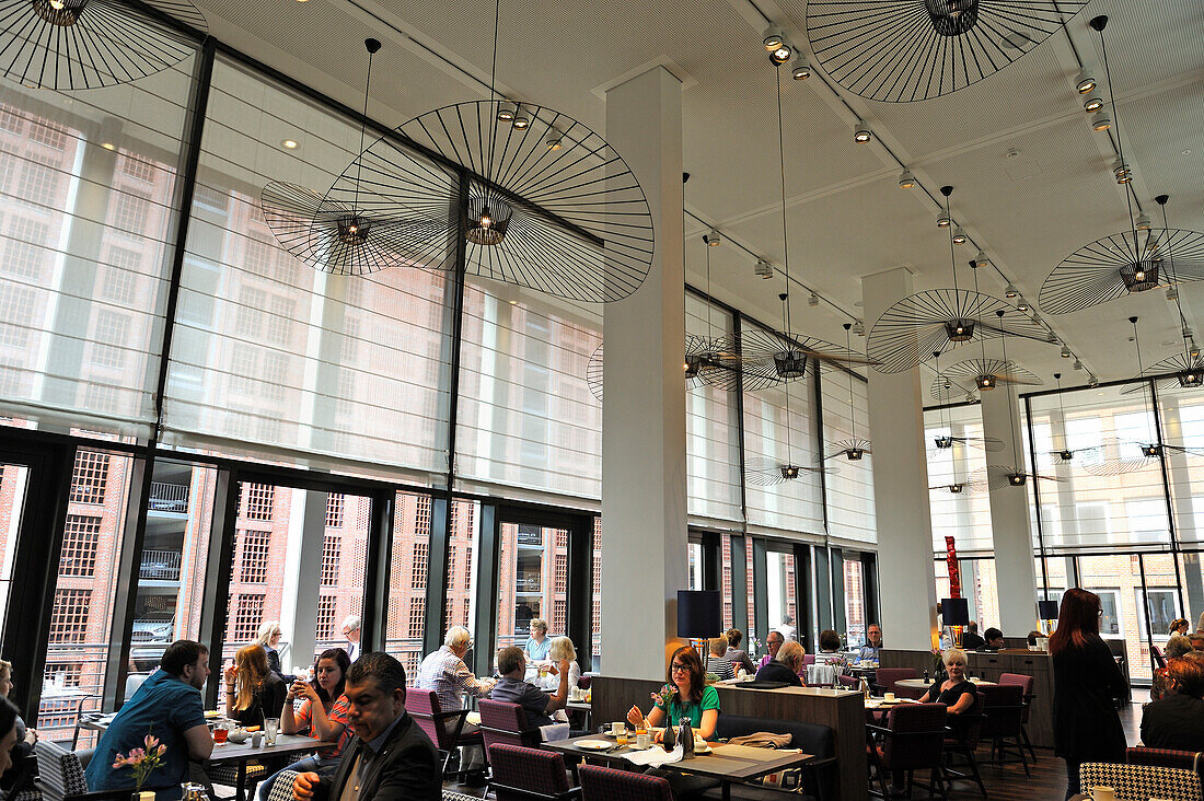 "Cantinetta", restaurant of Ameron Hotel Speicherstad, HafenCity quarter, Hamburg, Germany, Europe