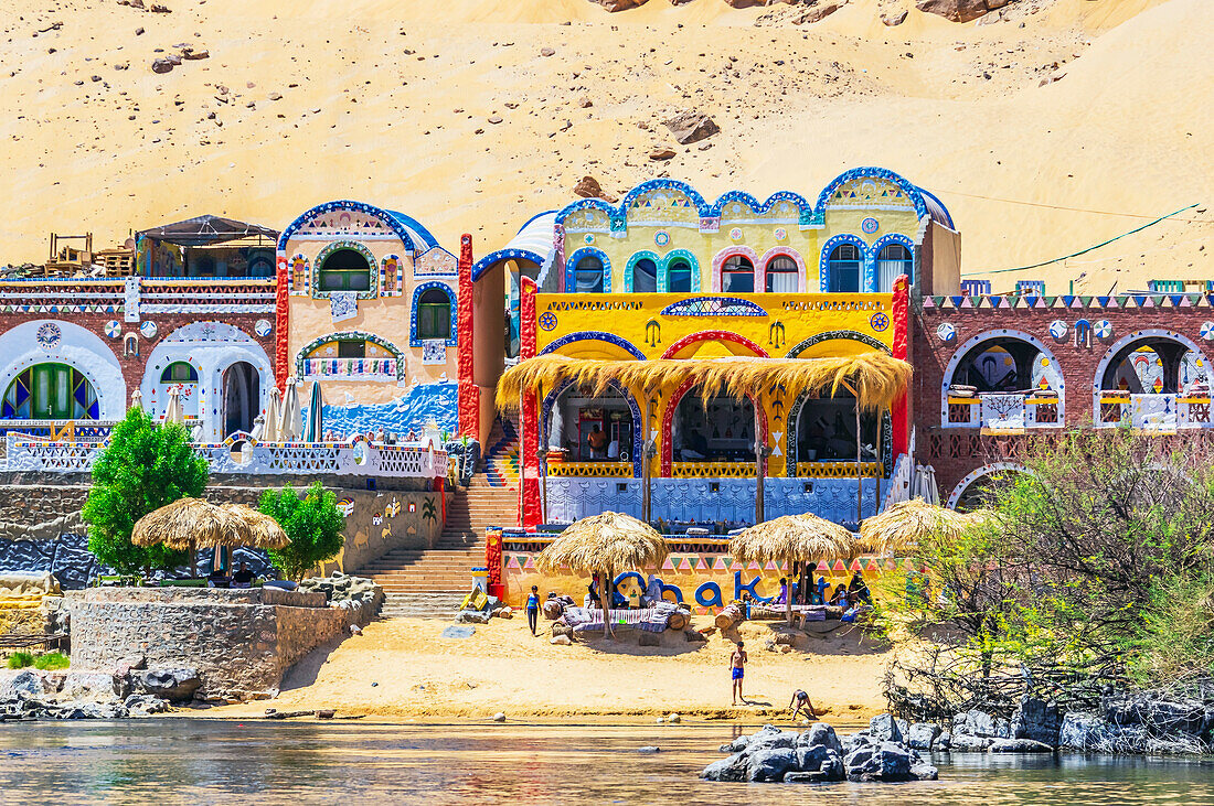 Views of a Nubian village near Aswan, Egypt