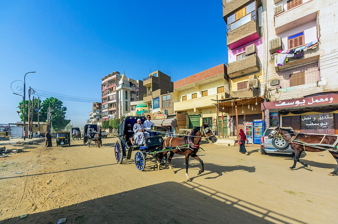 Die Stadt Edfu in Ägypten