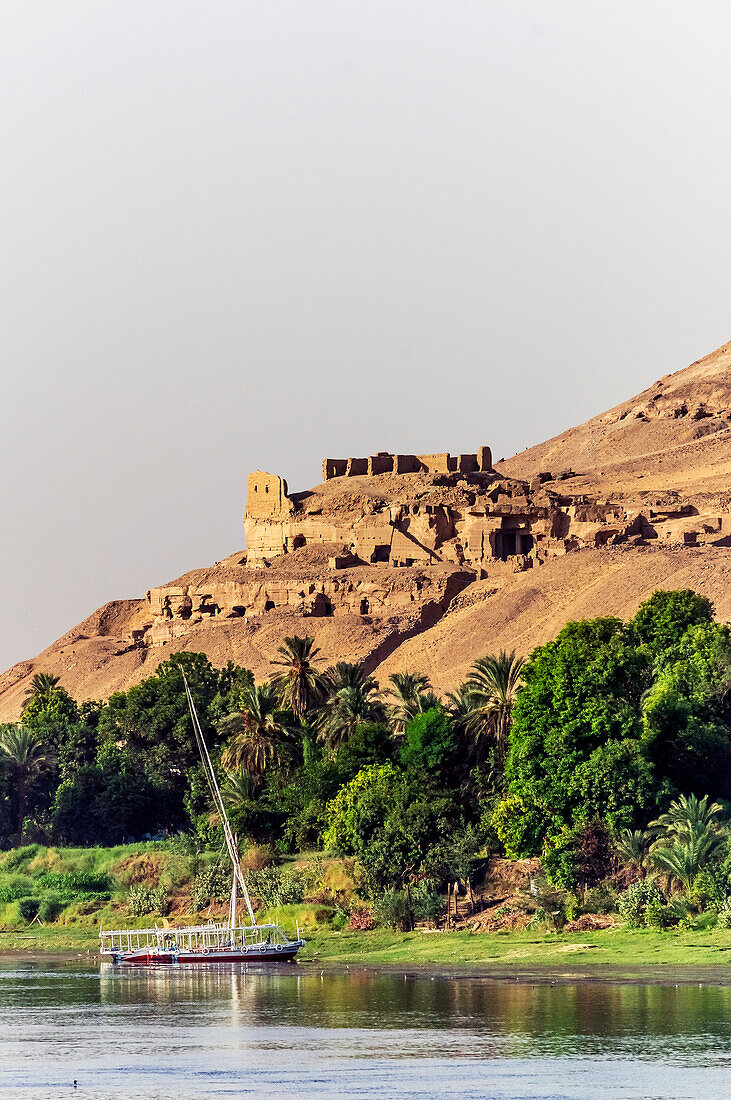 Nillandschaft bei Assuan, Ägypten