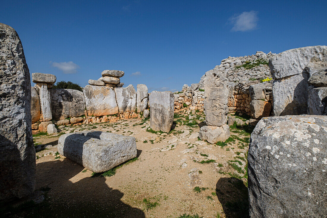 Talayotisches Dorf Torre d'en Galmés, Alaior, Menorca, Balearen, Spanien