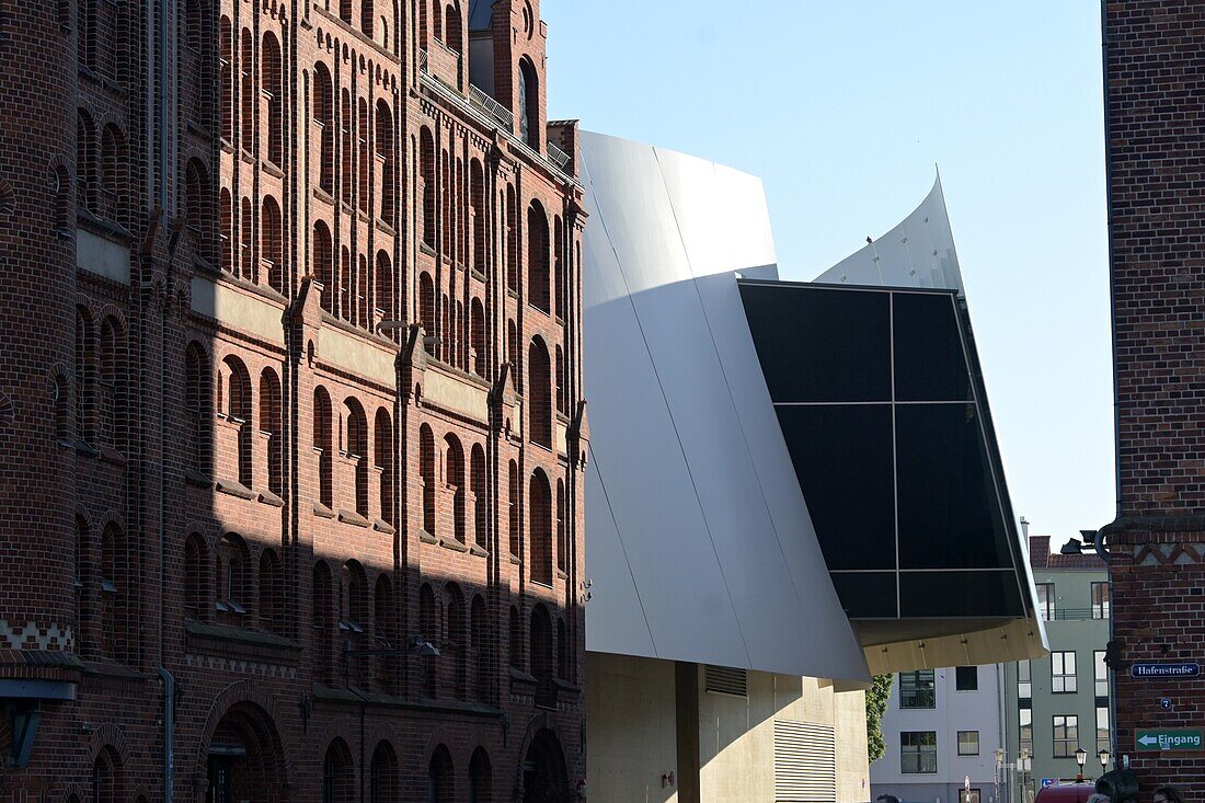  Ozeaneum at the harbor, Stralsund, Mecklenburg-Western Pomerania, Germany 