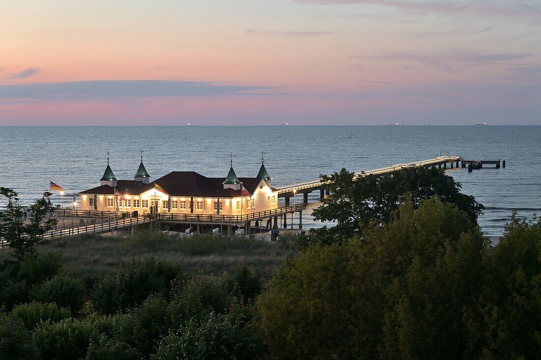  Albeck pier, Usedom island, Mecklenburg-Western Pomerania, Germany 