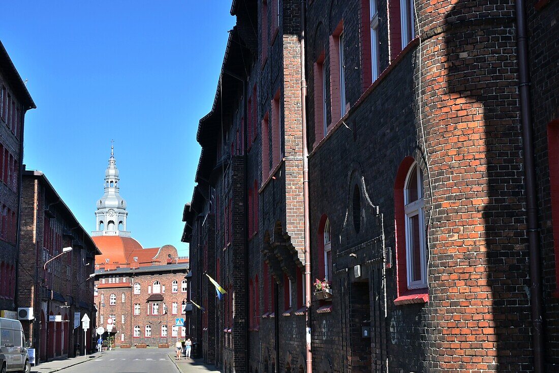  old brick district of Nikiszowiec, Katowice, Poland 