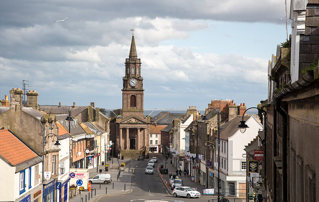 The Town Hall built 1754–60, Berwick-upon-Tweed, Northumberland, England, UK