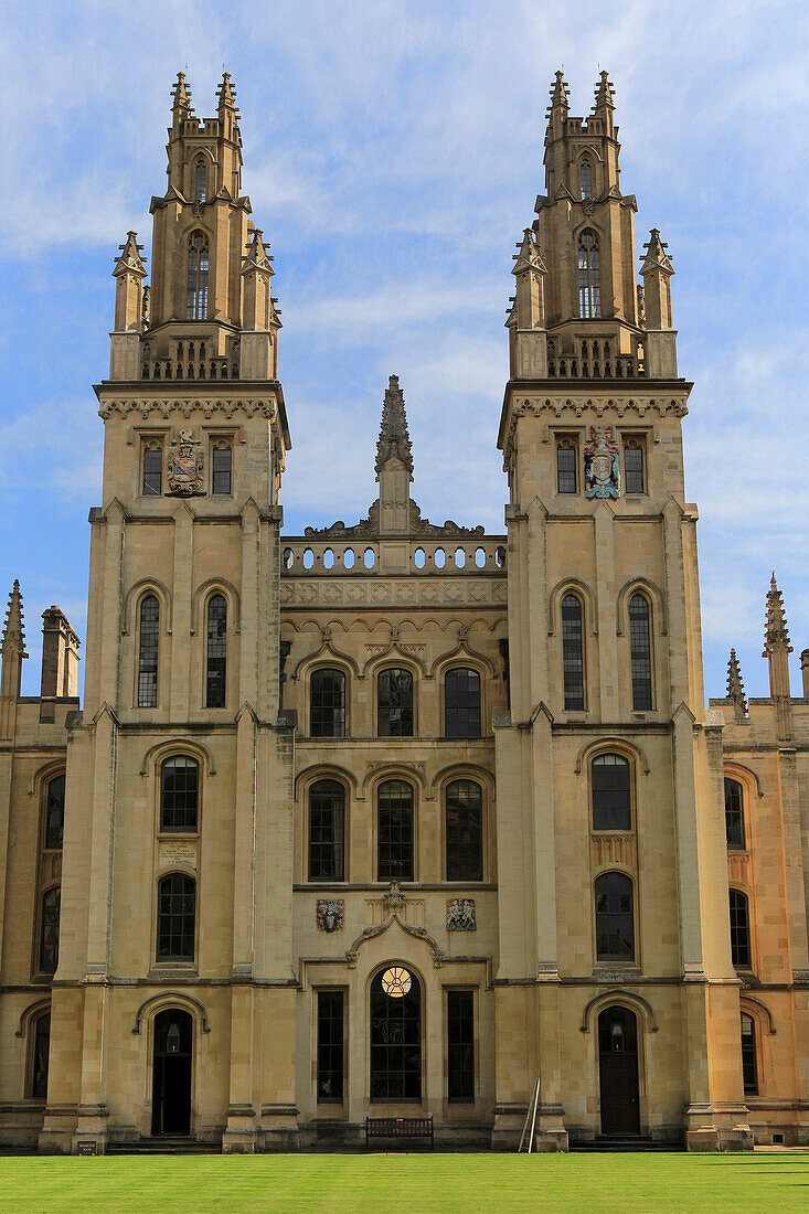 All Souls College buildings, University of Oxford, England, UK