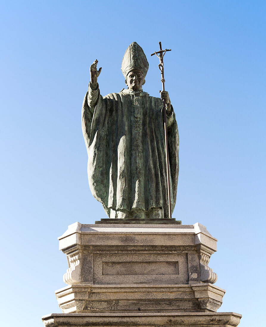  Papst Johannes Paul II. Statue, Juan Pablo, Jerez de la Frontera, Spanien 