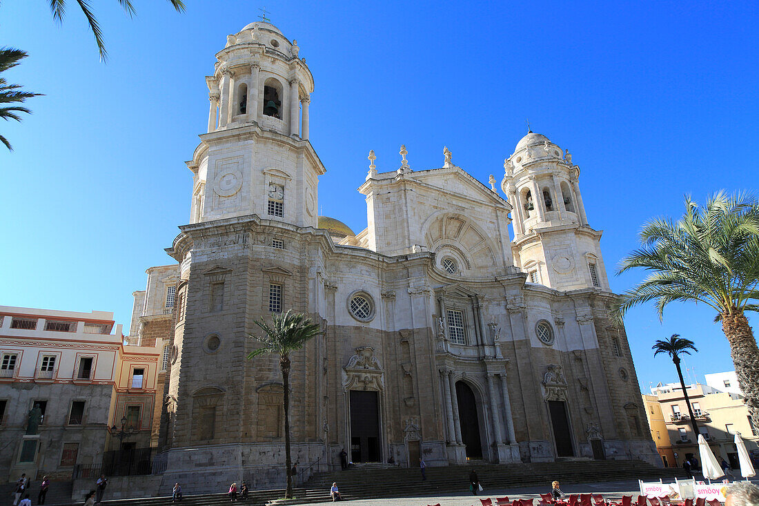  Fassade der Kathedrale Kirche Gebäude, Cadiz, Spanien 