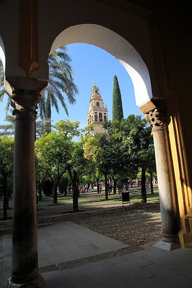  Glockenturm der Kathedrale, Toree del Laminar, Große Moschee, Córdoba, Spanien 