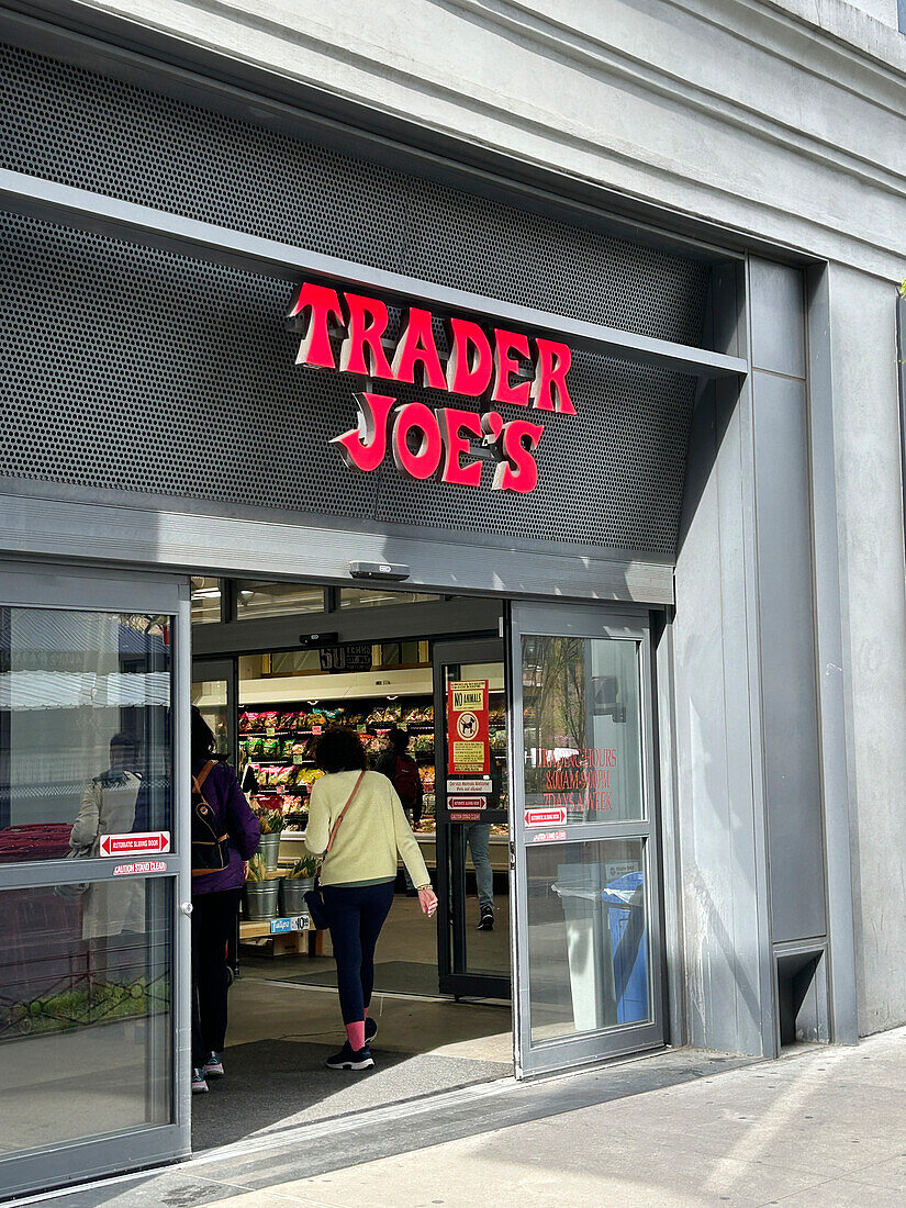  Trader Joe&#39;s Supermarkt, Außenansicht, New York City, New York, USA 