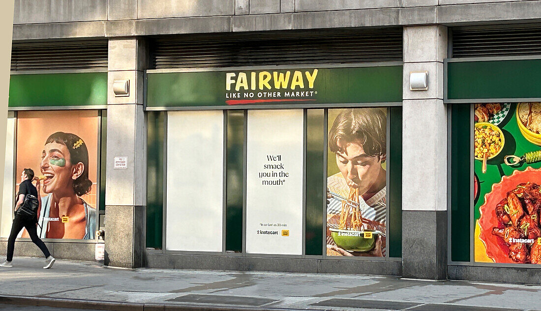 Fairway Supermarket, exterior view, New York City, New York, USA