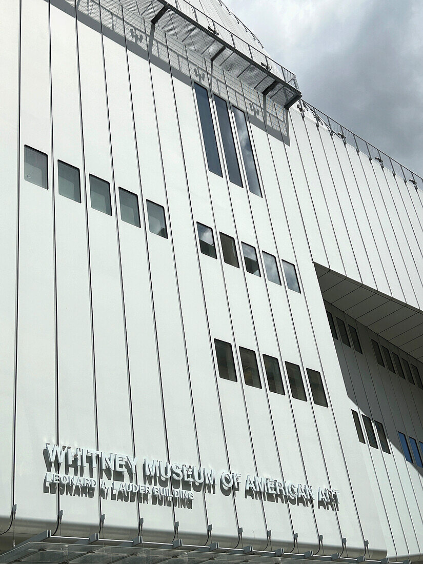 Whitney Museum of American Art, building exterior, New York City, New York, USA