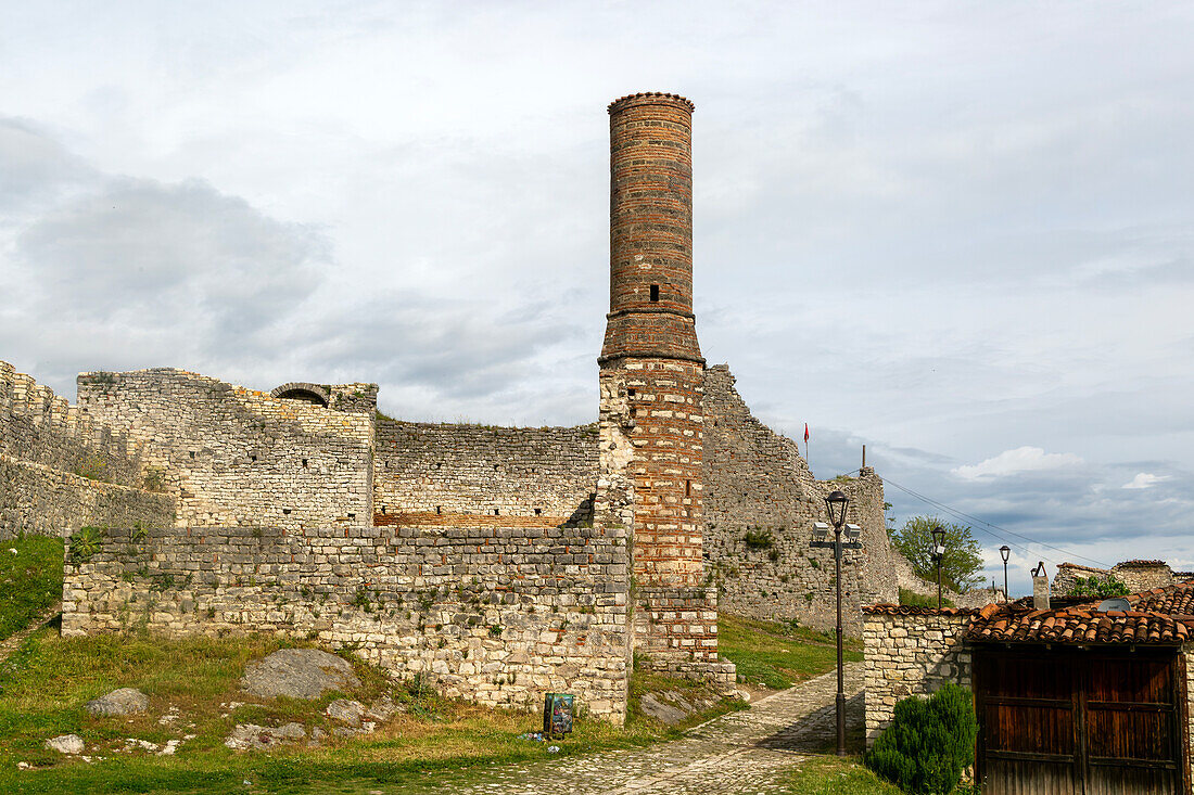 Ruins of the Red Mosque in Berat Castle, Berat, Albania, Europe