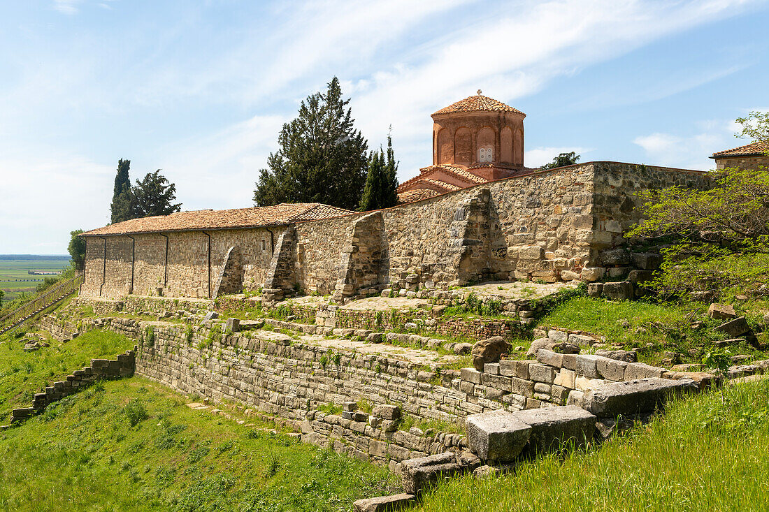 Monastery and Greek Orthodox church of the Virgin Mary and archaeology museum, Apollonia Archaeological Park, Pojan, Albania