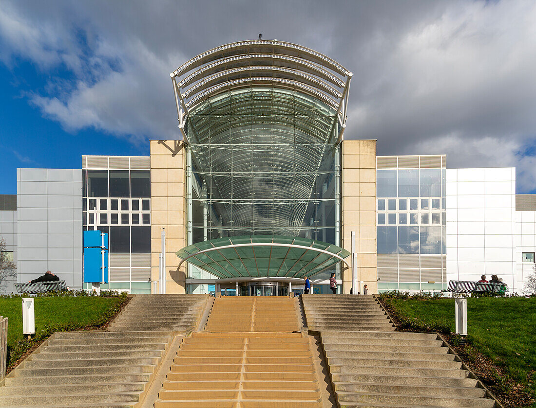 Entrance to the Mall shopping centre, Cribbs Causeway, Patchway, Bristol, England, UK