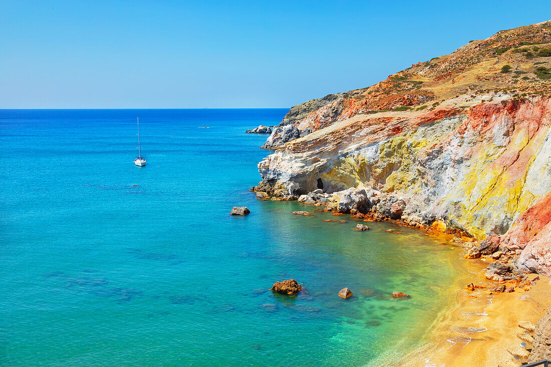 Paliochori beach, Milos Island, Cyclades Islands, Greece