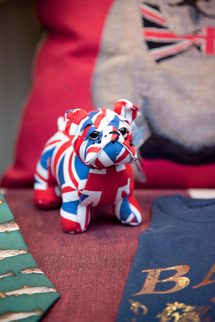 British Dogs, Stofftier aus dem Wappen der englischen Flagge, England, Großbritannien