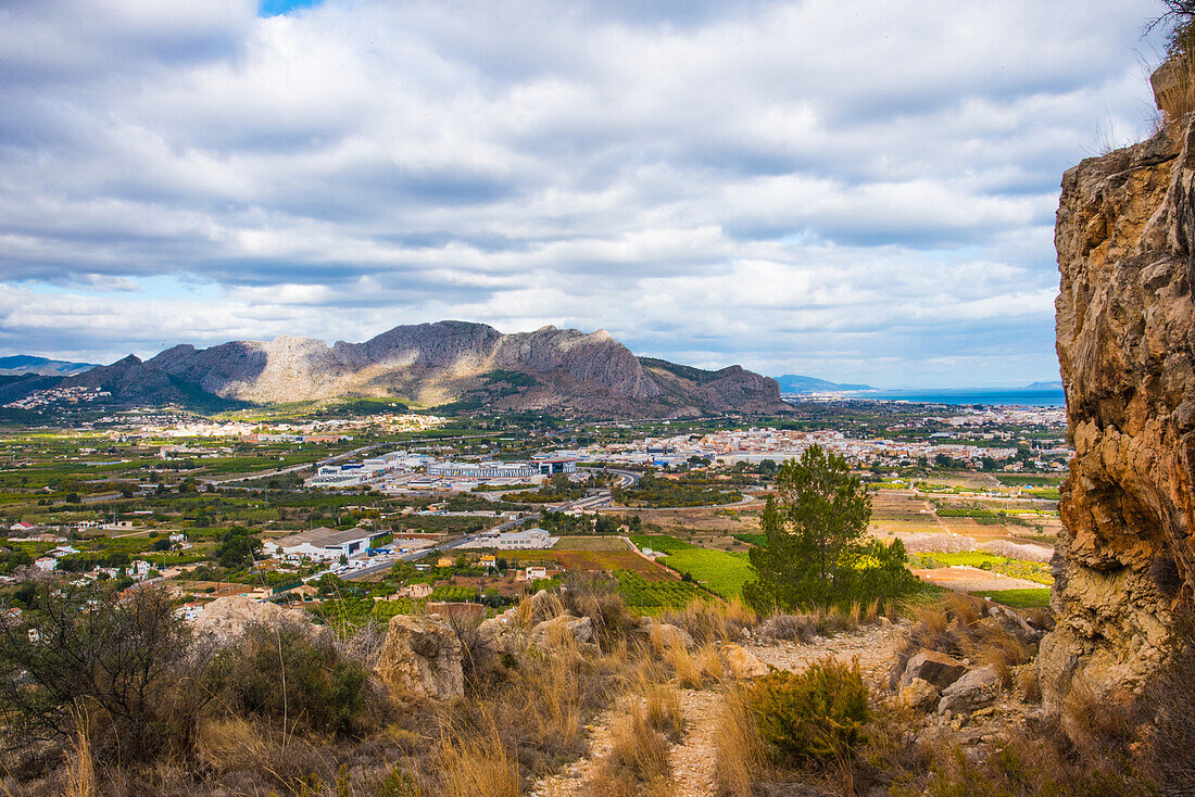 Segaria Bergmassiv und Grenze der Provinzen Valencia und Alicante, Hinterland der Costa Blanca, Spanien