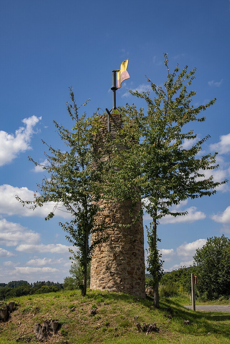 Wachturm Seidenröther Warthe, Steinau an der Straße, Spessart-Mainland, Hessen, Deutschland