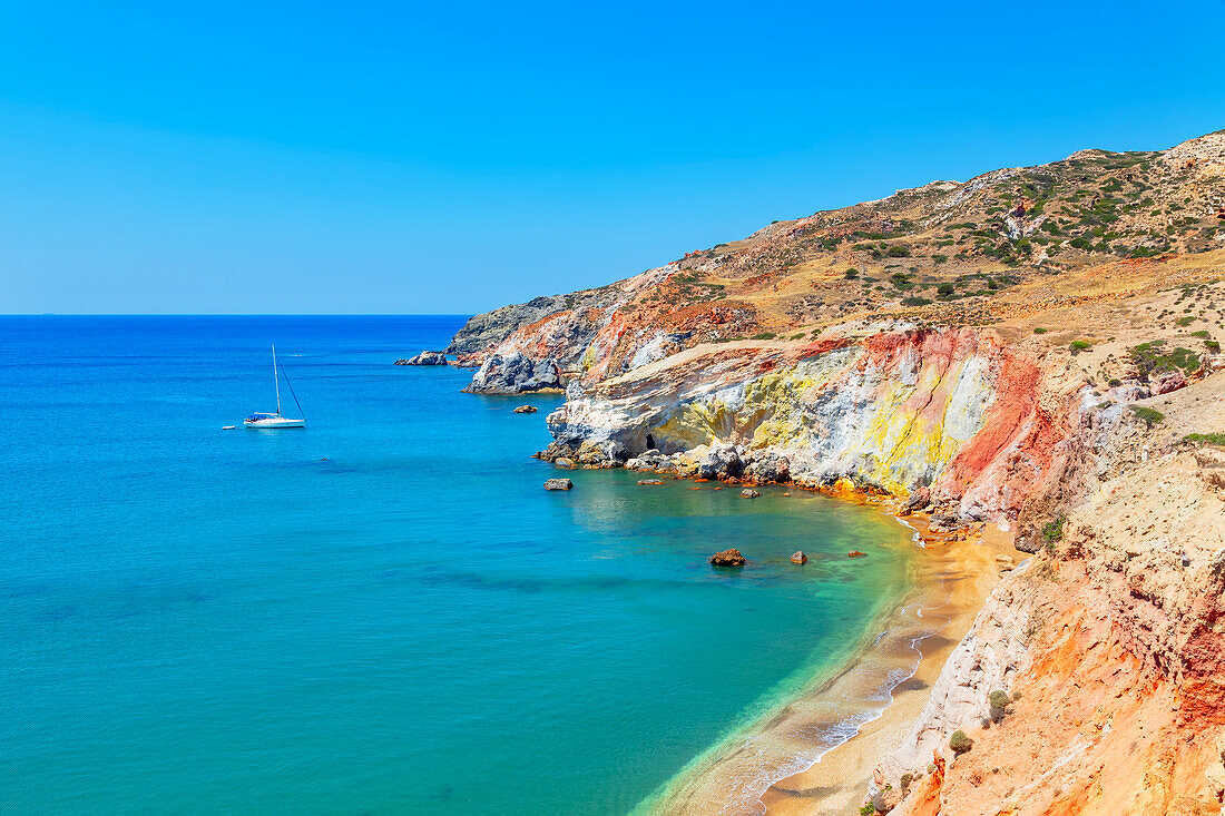 Paliochori beach, Milos Island, Cyclades Islands, Greece