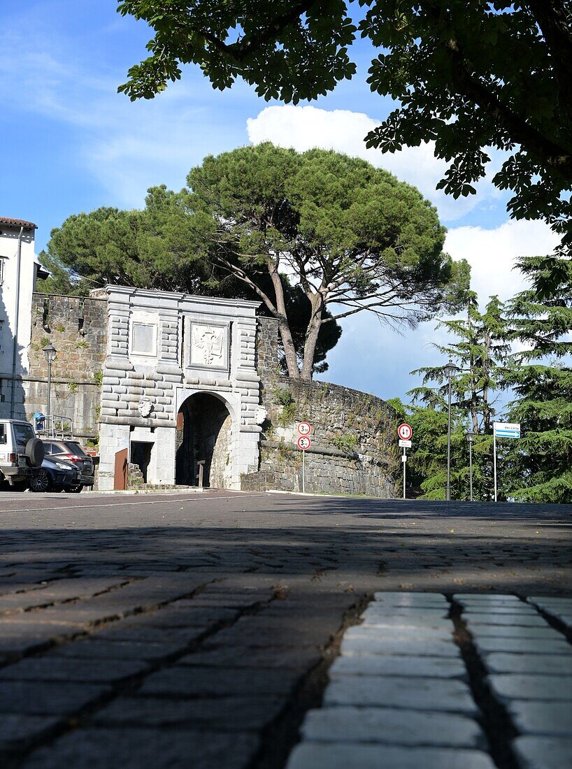  Porta Leopoldina at Borgo Castello above Gorizia, Friuli, Northern Italy 