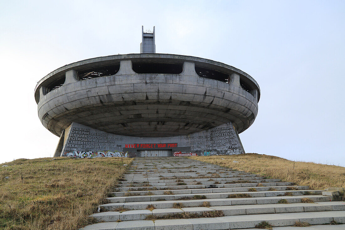 Buzludzha monument former communist party headquarters, Bulgaria, eastern Europe