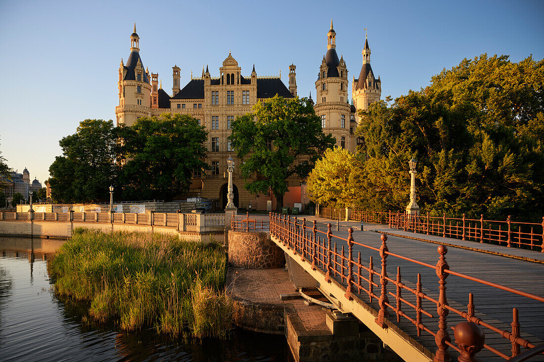  UNESCO World Heritage &quot;Schwerin Residence Ensemble&quot;, Schwerin Castle, Mecklenburg-Western Pomerania, Germany, Europe 