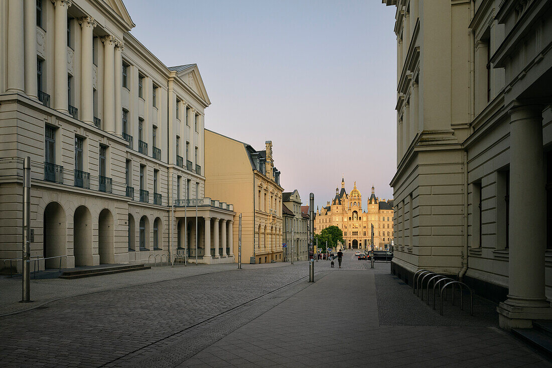 UNESCO Welterbe "Residenzensemble Schwerin", Kollegiengebäude I und II, Mecklenburg-Vorpommern, Deutschland, Europa