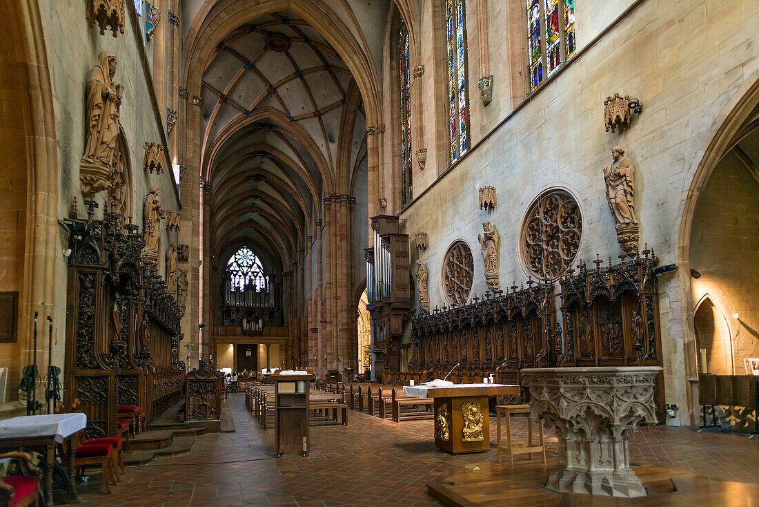  St. Martin&#39;s Cathedral, Colmar, Alsace, Bas-Rhin, France 