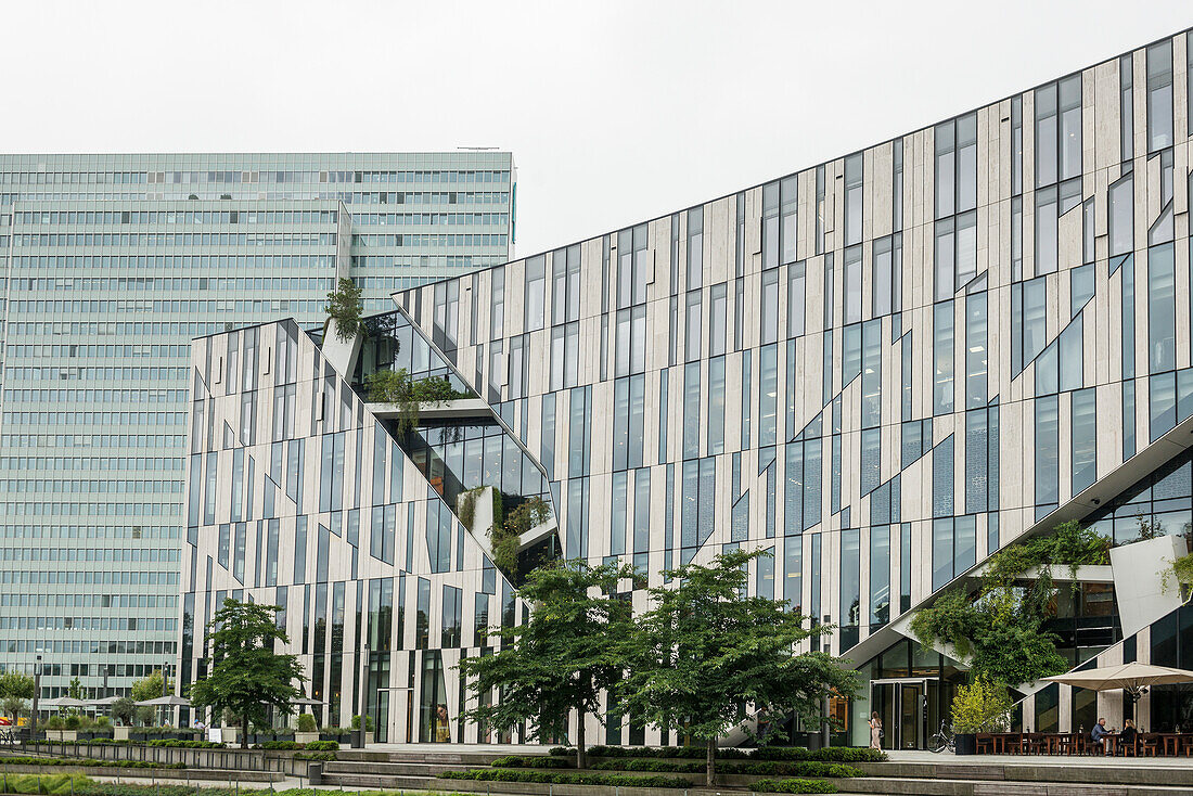  Kö-Bogen building complex, architect Daniel Libeskind, office building and shops, Düsseldorf, North Rhine-Westphalia, Rhineland, Germany 