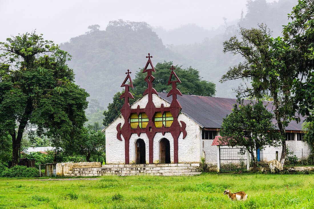  Katholische Kirche, Lancetillo, La Parroquia, Reyna-Gebiet, Quiche, Guatemala, Mittelamerika 