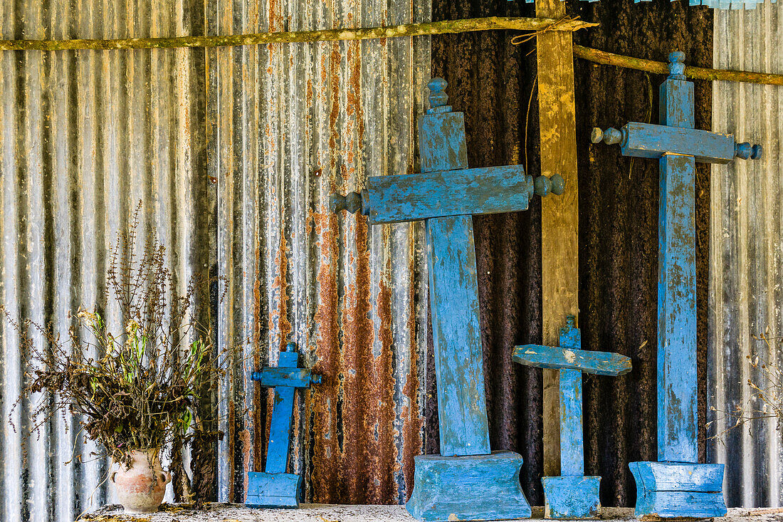 Lancetillo cemetery, La Parroquia, Reyna area, Quiche, Guatemala, Central America