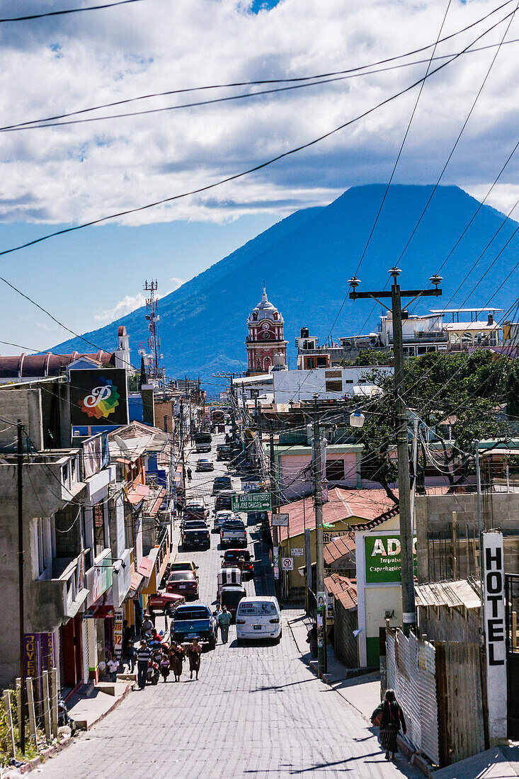 Vulkan Tolíman und Sololá, Departement Sololá, Guatemala, Mittelamerika