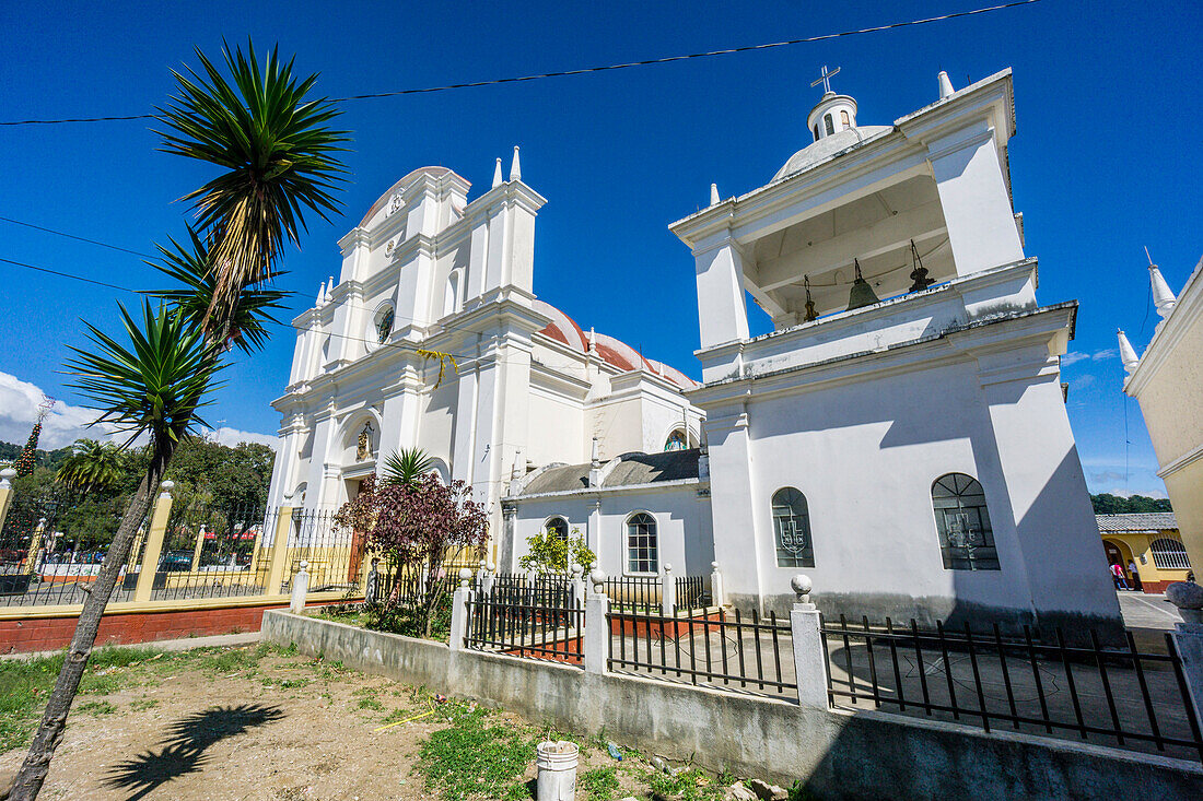 Cathedral of Our Lady of the Assumption of Sololá, Sololá, department of Sololá, lake Atitlan, Guatemala, Central America